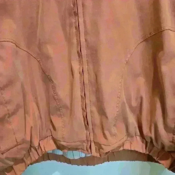 Vtg Aberdeen Collection Mens Sz M Long Sleeve Orange Windbreaker Y2K Normcore - Picture 4 of 14